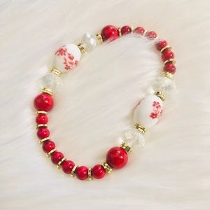 Red Beaded Bracelet - 2 for $15